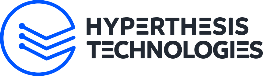 Hyperthesis Technologies Logo Dark Blue Horizontal